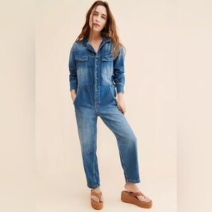 Free People x Revolve Denim Jumpsuit